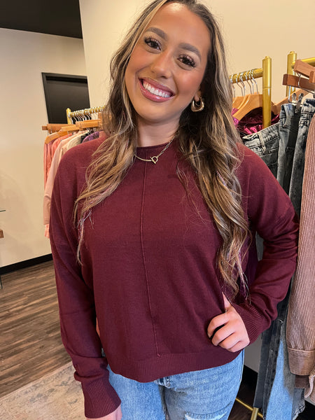 Maroon sweater