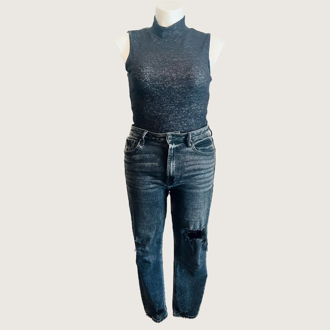 Roxie High rise Black denim jeans[DEAR JOHN]