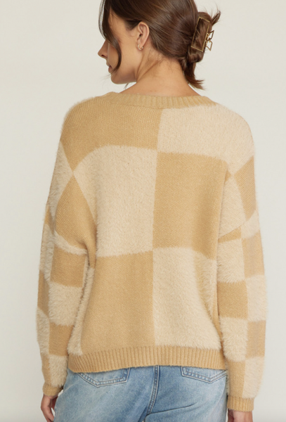 Wyatt Checkered Sweater