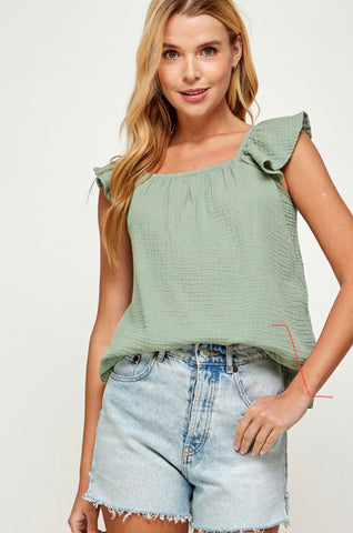 Emma Sage woven top