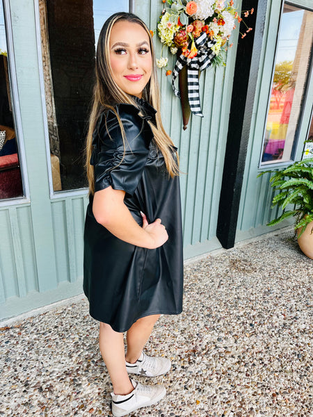 Jules leather dress