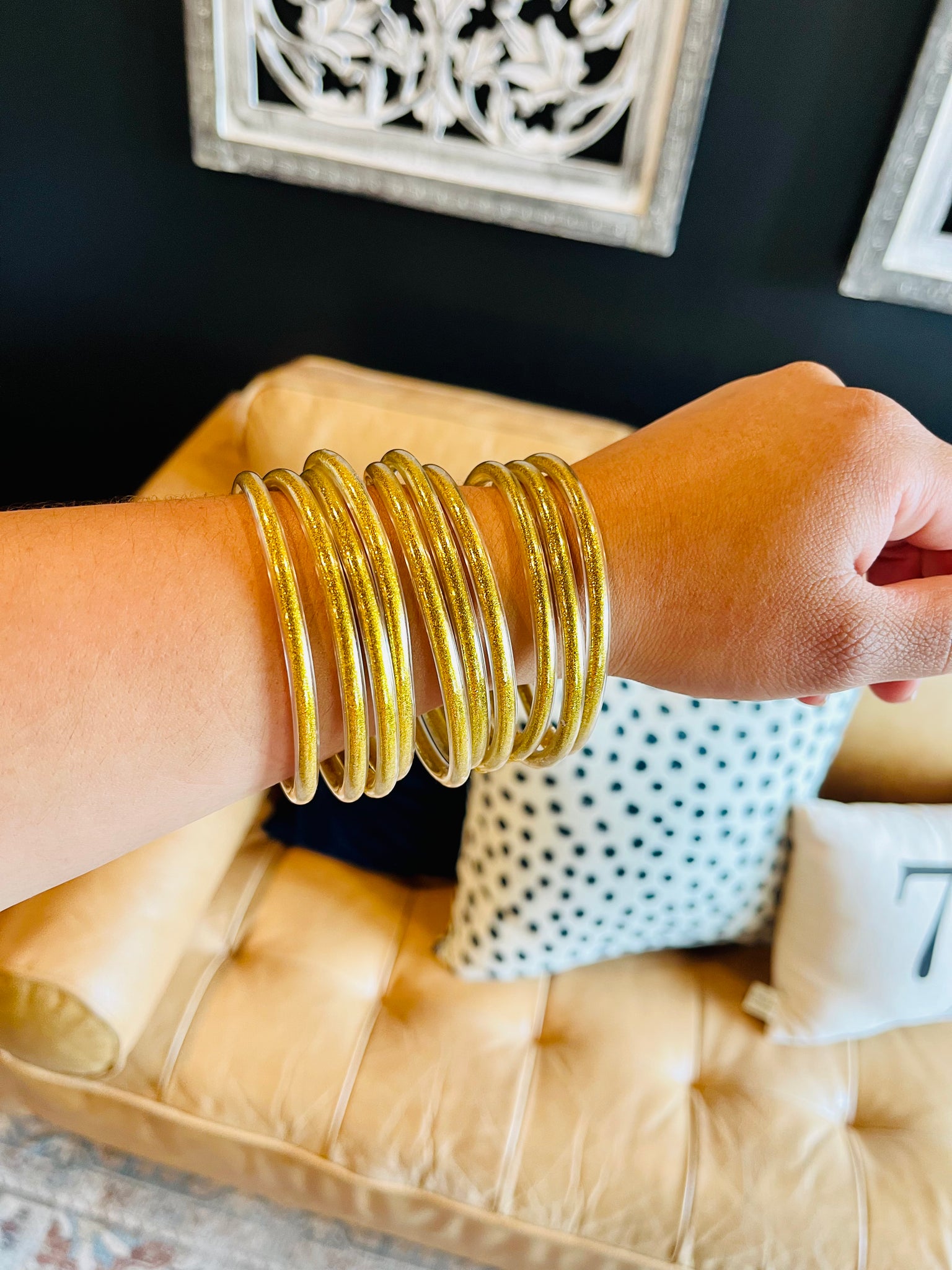 Orange online jelly bracelet