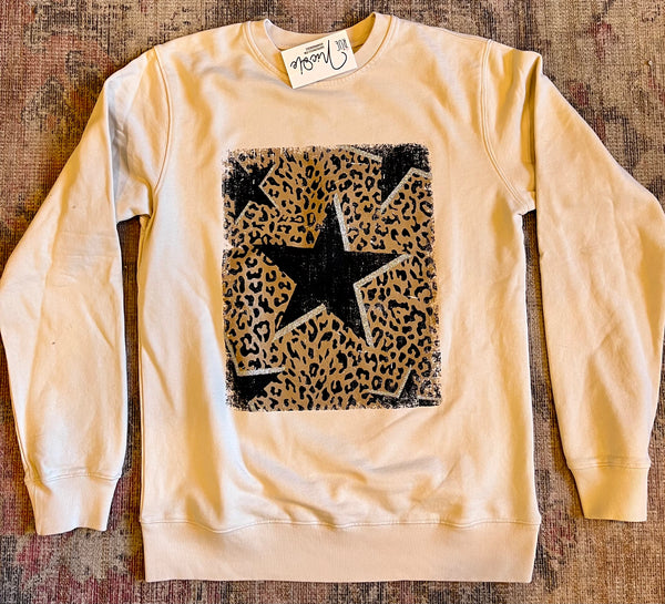 Leopard Star sweatshirt