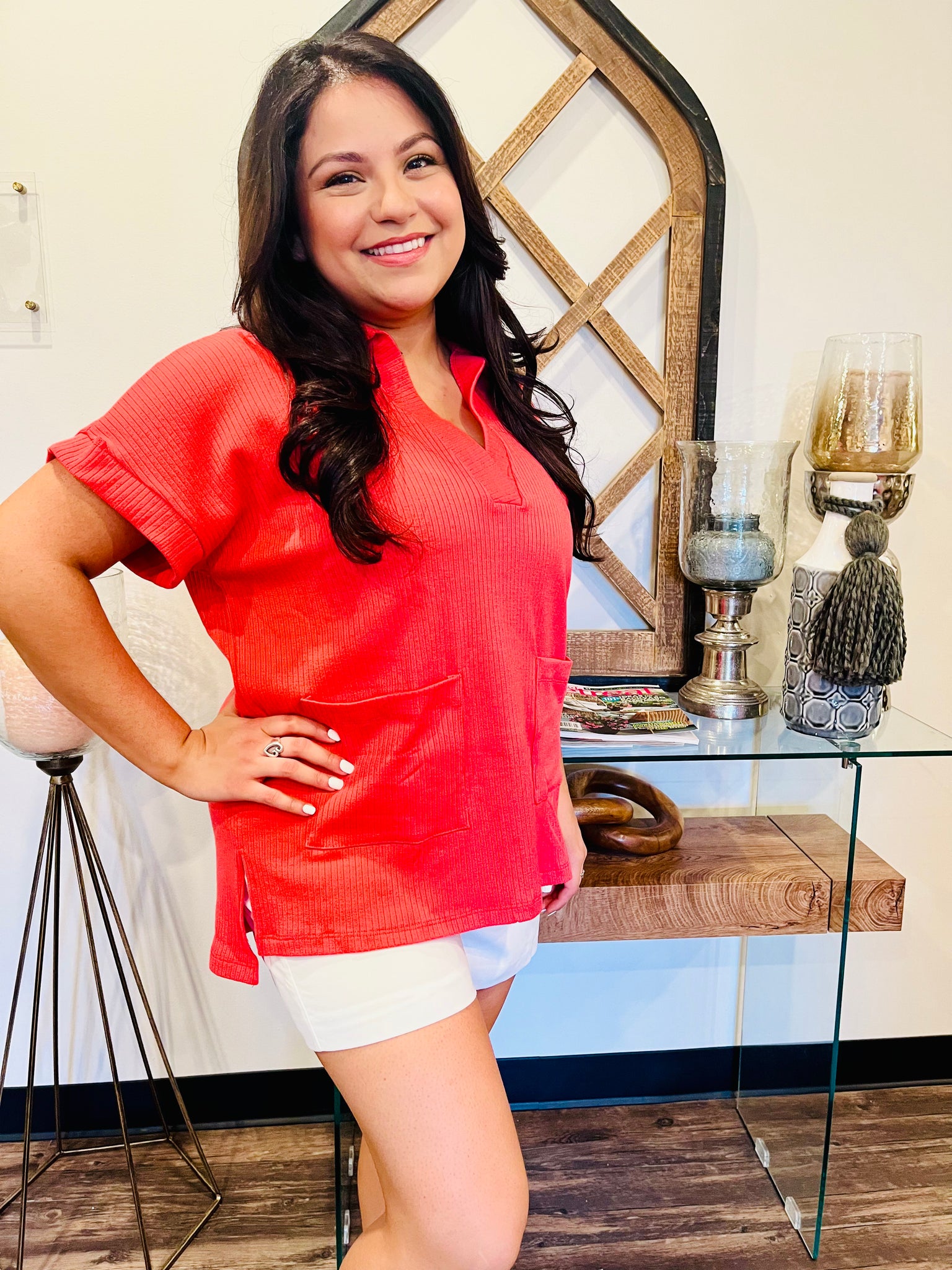 Coral Tunic top