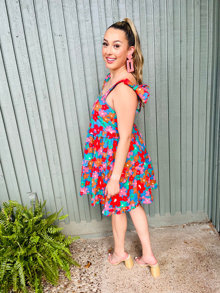 Summer flowers dress