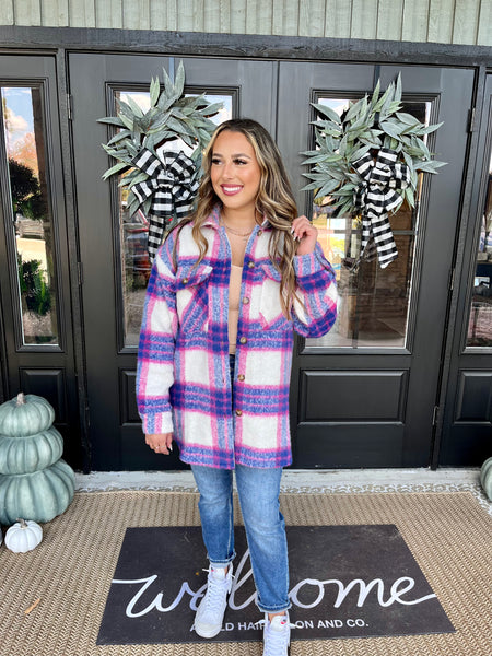 Lindsey Plaid oversized Jacket